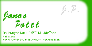 janos poltl business card